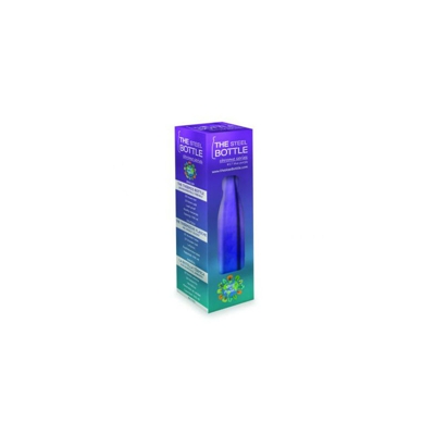 Steel Bottle Chrome Blue Purple