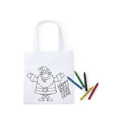 Cliccandoshop - Borsa da Colorare 145140 Bianco en oferta