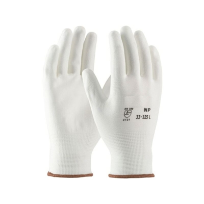12 Paia Di Guanti Guanto Da Lavoro Spalmati Nylon Poliuretano Misura 8 Bianchi
