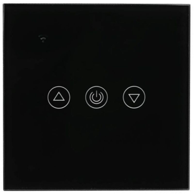 V-TAC Smart Home VT-5013 interruttore dimmer touch nero Wi-Fi da incasso gestione remota da smartphone - sku 8432