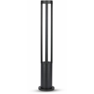 Lampada LED da Giardino Fissaggio a Terra LED COB 10W Colore Nero h:80cm 3000K IP65 - V-tac