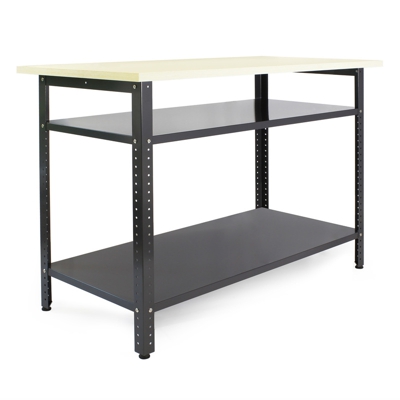 Wiltec - Tavolo banco da lavoro multiuso 120x60x95 cm Ripiano porta attrezzi