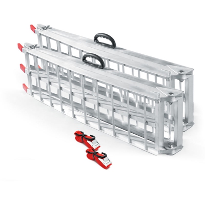 Due rampe di carico pieghevole in alluminio per moto e quad 226cm 680kg - WILTEC