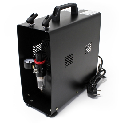 Wiltec - Compressore per aerografo AF186A Serbatoio aria Compressore monocilindrico 4bar Arresto automatico