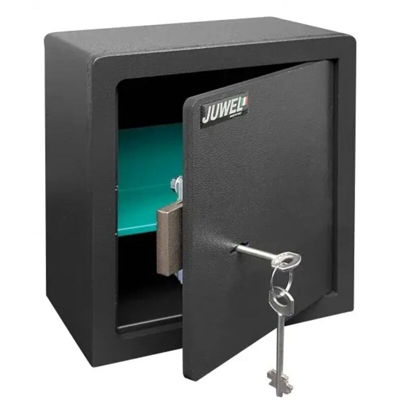 JUWEL Cassaforte mobile con chiave Sportello 8 mm 221×221×131 mm BRICKFORM 7031