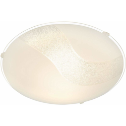 Briloner - Plafoniera In Vetro Decorato 12W Led Diametro 30Cm en oferta