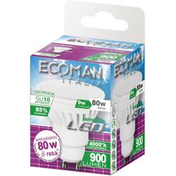 Ecoman Led Dicroica Gu10 9W 4000K Naturale precio