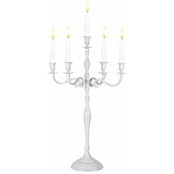 Deuba - Candelabro portacandele bracci argento oro bianco diverse dimensioni 40 cm weiß (de) precio