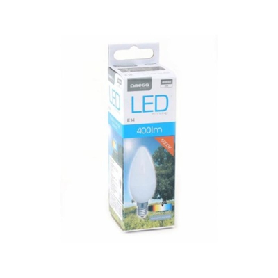 Lampadina LED Candela E14 5W 400 lm 6000 K Luce Bianca - Omega