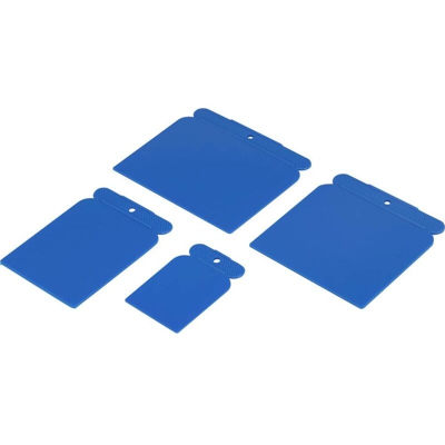 Raschietto in plastica blu 4 pz. BT-1882846 - Basetech