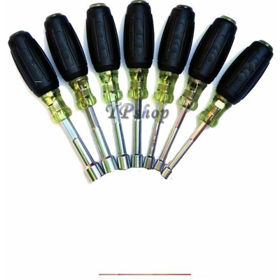 Tp - Set 7 Pz Cacciaviti Cacciavite A Impatto Cr-V Bussola Cromo Vanadio Ergonomici