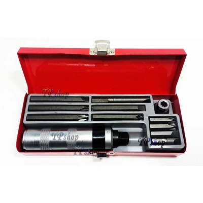 Cacciavite Giravite Impatto Percussione 12Pz Reversibile Chrome Vanadio Battere - TP