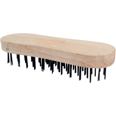 SPAZZOLA A BISCOTTO con supporto in legno - Klass