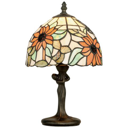 I-DAFNE-L1 - Lampada da tavolo con scultura e vetro dipinto 60 watt E27 características