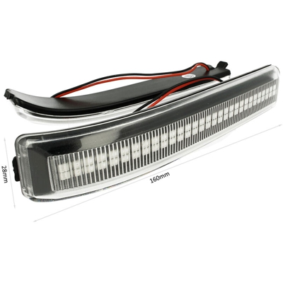 Carall - LEDLUX LN3230 Kit Freccia Laterale a Led Side Marker Dinamica Lente Trasparente Ford F-150 Raptor OEM 9L3Z17E748BA 9L3Z17E749BA
