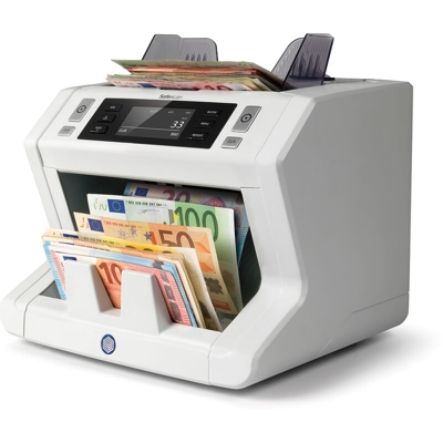 Contatore di banconote ad alta tecnologia Safescan 2685-s per grandi volumi con Sowftare Libre MCS a 1500 banconote al minuto