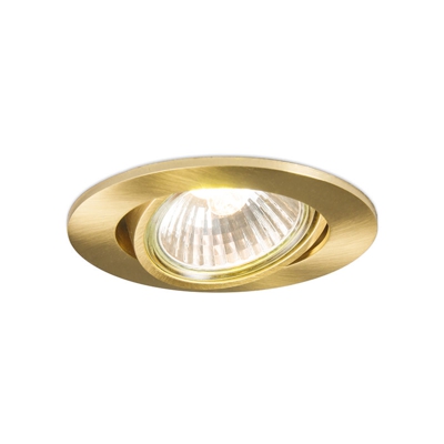 QAZQA Faretto da incasso cisco - Moderno - Alluminio - Oro/Oro/Ottone - Tondo Max. 1 x Watt