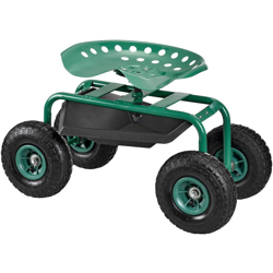 Sedia da giardino con ruote - per lavori di giardinaggio, per piantare fiori - [PRO.TEC] precio