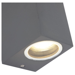 Applique baleno - Moderno - Alluminio - Grafite - Allungato Max. 2 x Watt - Qazqa en oferta