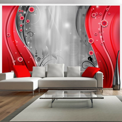 Artgeist - Fotomurale - Dietro la cortina di rosso 350x245