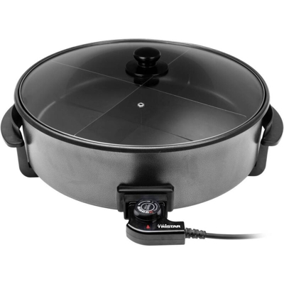 Padella Casseruola Elettrica Multifunzione 1500 W 7.5 Litri Coperchio con Sfiato - LGVSHOPPING