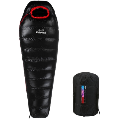 mummia adulti piume d'anatra bianca sacchi a pelo 600g di velluto nero - ASUPERMALL