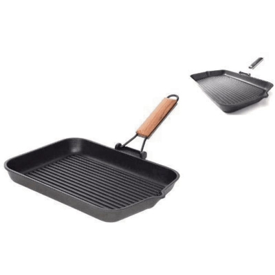 Risoli - Tegame Induction cm 24 con 2 manici e coperchio in vetro con pomolo