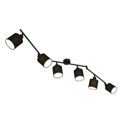 Faretto hetta - Moderno - Tessuto,Acciaio - Nero - Oblungo Max. 6 x Watt - Qazqa características