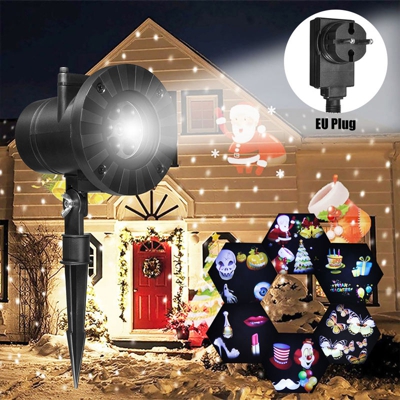 Proiettore LED Luce di scena 6 modelli in movimento illuminazione di paesaggio per il Natale del partito di Halloween della decorazione della parete