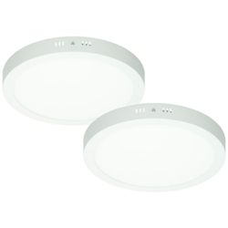 2 x Pannello LED 18W Faretto da Incasso + Trasformatore CA 220-240 V 1121 lumen ?220 mm Rotondo Angolo di emissione 160 ? IP53 Bianco Caldo 3000K características