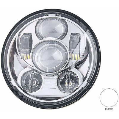 Carall - LEDLUX FS6040 Faro Led Rotondo 5,75 Pollici 40W Headlight Per Moto Harley Davidson