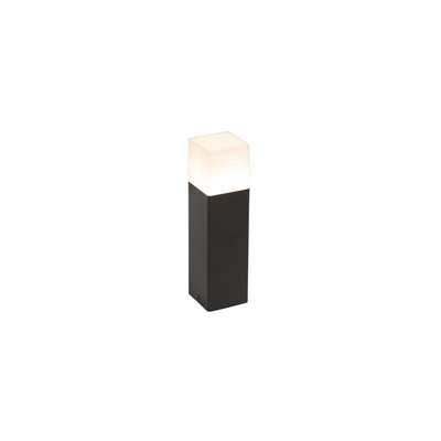 Palo da giardino denmark - Moderno - Alluminio,Plastico - Nero - Allungato Max. 1 x Watt - Qazqa