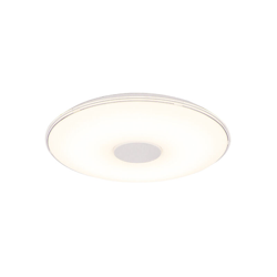 QAZQA Plafoniera seoul - Moderno - Plastico - Bianco - Tondo Non sostituibile Max. 1 x 45 Watt en oferta