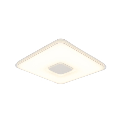 QAZQA Plafoniera seoul - Moderno - Plastico - Bianco - Quadrato Non sostituibile Max. 1 x 45 Watt