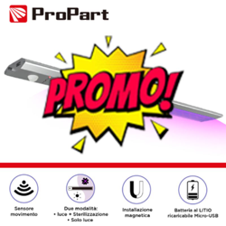plafoniera sterilizzante led + uv magnetica sensore pir 60 cm CE IP20 no lif ksc60uvc - PROPART precio