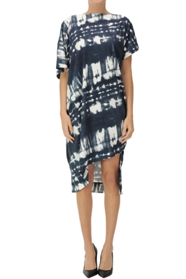 Tie dye cotton dress