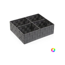 Scatola con scomparti Tessile (27 x 10 x 32 cm) Grigio - CLICCANDOSHOP características