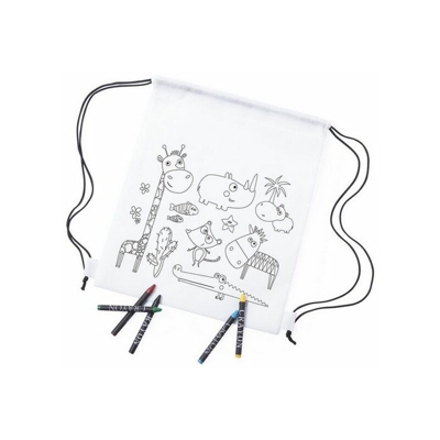 Cliccandoshop - Zaino da Colorare 145701 Bianco