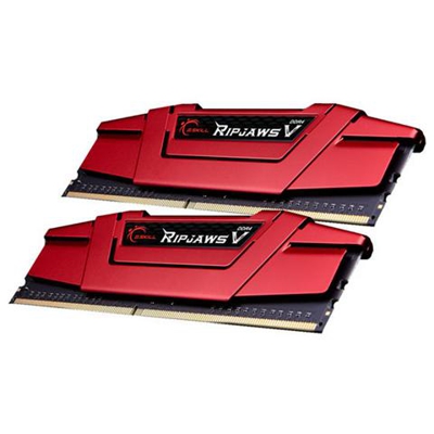 Memoria Dimm Ripjaws V DDR4 16 GB (8GB x 2) 2400 MHz CL 15 Dissipatore Rosso