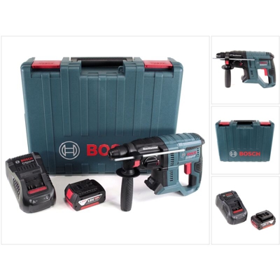 Bosch GBH 18V-20 Professional Tassellatore a batteria con attacco SDS-plus in valigetta da trasporto + 1x Batteria 4,0 Ah + Caricatore rapido