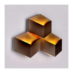 Lampada LED V-TAC da Muro Squadrata a Forme Sovrapposte 9W Colore Nero 4000K IP20 características