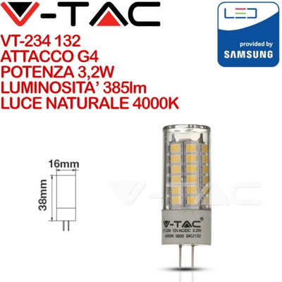 Faretto LED Chip Samsung G4 3,2W 4000K - V-tac