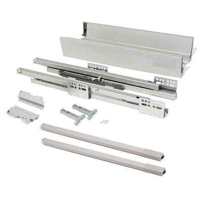 Kit cassetto per cucina Vantage-Q, altezza 141 mm, prof. 400 mm, con astine - Emuca