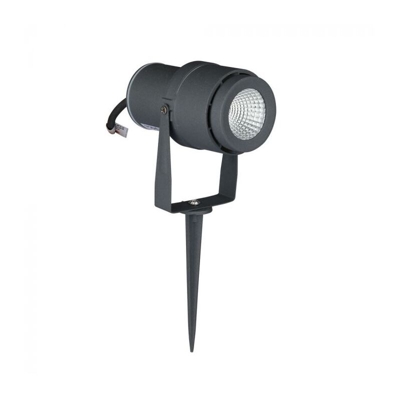 VT-857 Picchetto giardino led cob 12W luce verde orientabile corpo grigio IP65 - SKU 7552 - V-tac