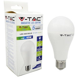 Lampadina LED Chip Samsung E27 15W A65 4000K - V-tac características