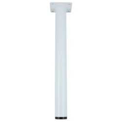 Piedino Acciaio Diam. 30 Cm.20 Col. Bianco - MANART en oferta