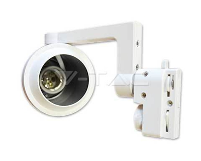 Portalampada binario 2 Poli orientabile lampadina PAR20 E27 Bianco 3556 - V-TAC