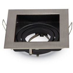 VT-781SQ Portafaretto quadrato orientabile da incasso per lampade gu10-gu5.3 - SKU 3598 - V-tac precio