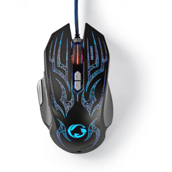 Mouse Gaming Cablato Da Gioco 9 Pulsanti Luci Led Sensore Ottico 4000Dpi - NEDIS precio