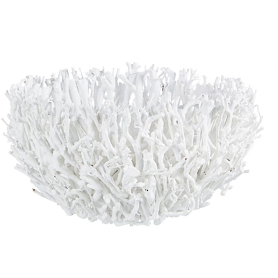 Bizzotto - CIOTOLA DECOR BASSA TEA TREE BIANCO D45